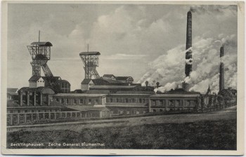 AK Recklinghausen Zeche General Blumenthal 1930