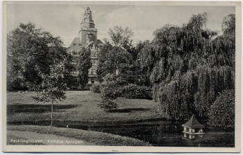 AK Recklinghausen Rathaus Anlagen 1930