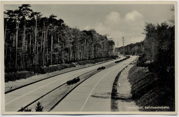 AK Darmstadt Reichsautobahn 1935