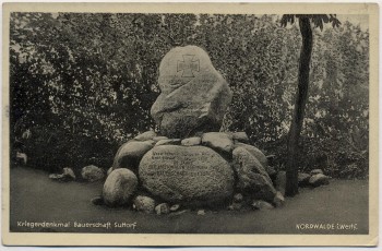 AK Nordwalde in Westfalen Kriegerdenkmal Bauerschaft Suttorf 1935 RAR