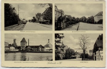 AK Mehrbild Sehnde Bismarckstraße Peiner-Landstraße Kaliwerk ... 1935