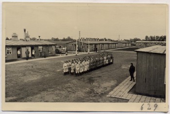 AK Foto Ihlienworth Baracken Appell RAD Abteilung Wilder Jäger Wode 4/173 1935 RAR
