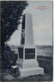 AK Rozběřice bei Hradec Králové Schlachtfeld bei Königgrätz 1866 Denkmal Schlesisches Regiment No. 38 Tschechien 1910 RAR