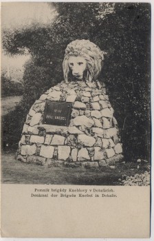 AK Dohalice bei Hradec Králové Schlachtfeld bei Königgrätz 1866 Denkmal der Brigade Knebel Tschechien 1910 RAR