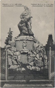 AK Bojiště u Hradec Králové Schlachtfeld bei Königgrätz 1866 Denkmal Deutschmeister Tschechien 1910