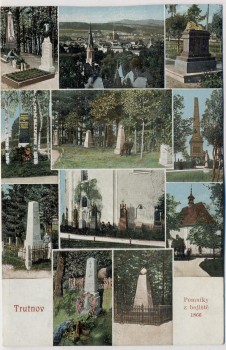 AK Mehrbild Trautenau Trutnov Denkmäler Schlachtfeld 1866 Böhmen Tschechien 1913