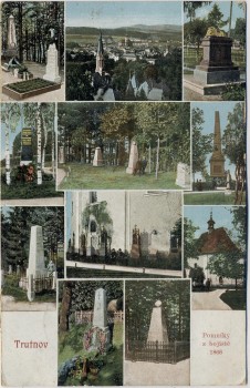 AK Mehrbild Trautenau Trutnov Denkmäler Schlachtfeld 1866 Böhmen Tschechien 1913