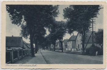 AK Gruss aus Schwarzenbek in Schleswig-Holstein Straßenansicht 1940