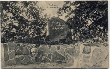AK Schwarzenbek in Schleswig-Holstein Körner-Denkmal mit Kind 1910 RAR