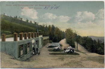 VERKAUFT !!!   AK Gruss vom Schwedenkeller bei Amshausen Steinhagen 1910 RAR
