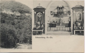 AK Pfaffenheim Schauenberg Wallfahrtskapelle Haut-Rhin Elsass Frankreich 1912