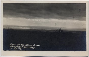 AK Foto Rengsdorf in der Pfalz Blick auf den Rhein 1918