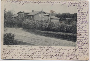 AK Lübeck Kücknitz Gruss aus Waldhusen 1898
