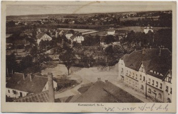 AK Kunzendorf Kunice Żarskie Ortsansicht bei Sorau Żary Ostbrandenburg Polen 1930 RAR
