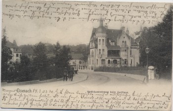 VERKAUFT !!!   AK Eisenach Karthäuserstraße beim Karthaus 1903