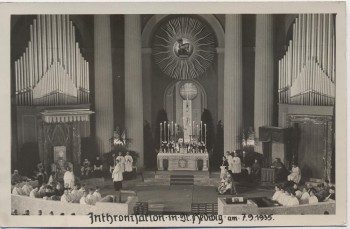 AK Foto Berlin Mitte Inthronisation in St. Hedwig 1935