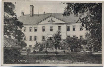 VERKAUFT !!!   AK Hoym in Anhalt Schloss Parkseite bei Seeland 1933