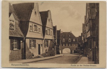 AK Essen Margarethenhöhe Partie an der Steilen-Strasse 1914