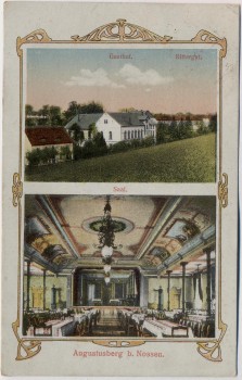AK Augustusberg bei Nossen Gasthof Saal Rittergut 1923 RAR