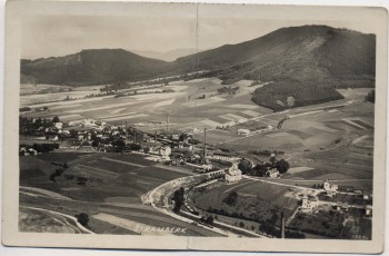 AK Foto Štramberk Stramberg Ortsansicht mit Fabrik Mähren Tschechien 1940