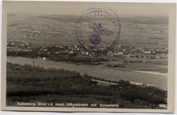 VERKAUFT !!!   AK Foto Kahlenberg Korneuburg Blick v. d. Höhenstrasse Niederösterreich Österreich Feldpost 1941