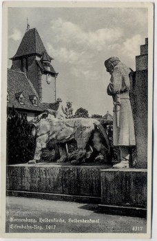 VERKAUFT !!!   AK Foto Korneuburg Heldenkirche Heldendenkmal Eisenbahn-Reg. 1917 Niederösterreich Österreich Feldpost 1941