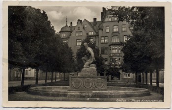 VERKAUFT !!!   AK Gießen Neues Kriegerdenkmal Feldpost 1942