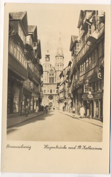 AK Braunschweig Hagenbrücke und St. Katharinen 1930