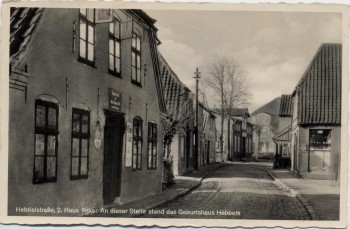 AK Foto Wesselburen Hebbelstraße 1954