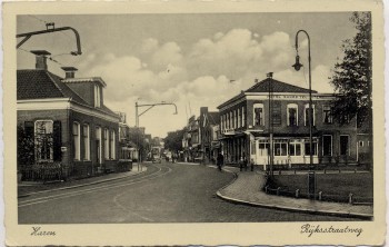 AK Haren (Groningen) Ryksstraatweg mit Hotel Niederlande 1950