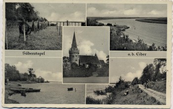 AK Mehrbild Süderstapel an der Eider bei Stapel Schleswig-Holstein 1959