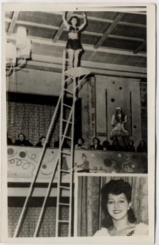 AK Foto Zirkus Frankello Gisela Frank 1957