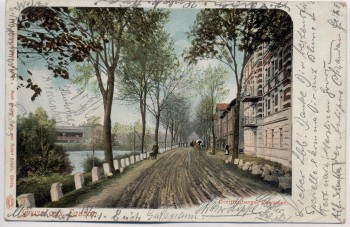VERKAUFT !!!   AK Gruss aus Lauban Lubań Greiffenberger Chaussee Schlesien Polen 1901 RAR