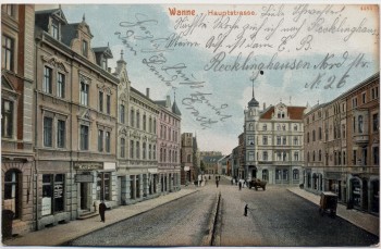 AK Wanne Eickel Hauptstraße Herne 1904