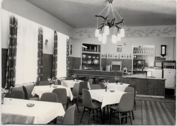 AK Foto Crottendorf Erzgebirgshotel Innenansicht Annaberger Straße 1970