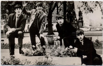 AK Foto The Beatles Kolibri-Karte 2123 1965