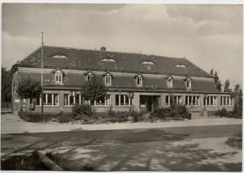 AK Foto Bad Düben HO-Gaststätte Rotes Haus Dübener Heide 1969
