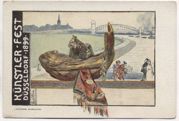 AK Künstler-Fest Düsseldorf Gustav Marx 1899 RAR