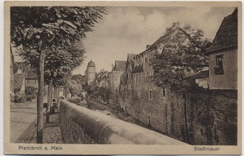 AK Marktbreit am Main Stadtmauer 1939