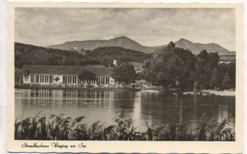 AK Strandkurhaus Waging am See 1956