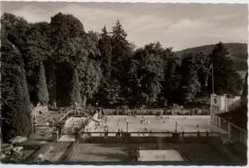 AK Foto Laufenburg am Hochrhein Schwimmbad 1960