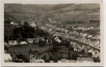 VERKAUFT !!!   AK Foto Jáchymov Sankt Joachimsthal Ortsansicht Böhmen Tschechien 1935