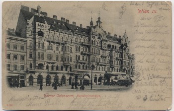 VERKAUFT !!!   AK Wien IX. Colosseum Nussdorferstraße Österreich 1901