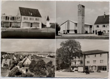 AK Mehrbild Unterpfaffenhofen bei Germering Gasthof Bäckerei Kirche ... 1967