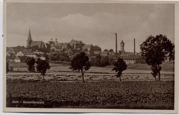 AK Exin Kcynia Gesamtansicht Pommern Polen 1920 RAR