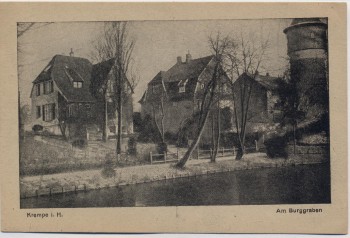 AK Krempe in Holstein Am Burggraben 1930