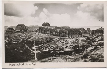 AK Nordseebad List auf Sylt Ortsansicht 1950