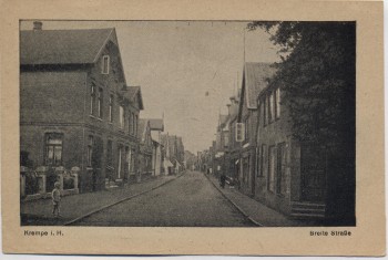 AK Krempe in Holstein Breite Straße 1930