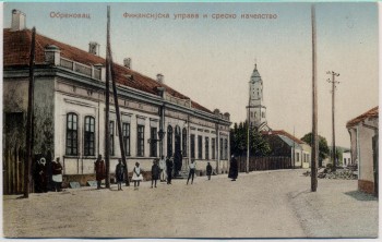 AK Obrenovac Обреновац Obrenowatz Ortsansicht mit Kirche 1930 RAR