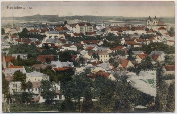 AK Kostelec nad Orlicí Adlerkosteletz Ortsansicht Tschechien 1918